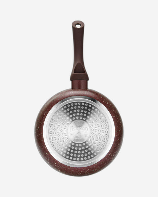 مقلاة فيسمان العميقة 20×4.5 سم، سلسلة موسز ستون، غير لاصقة، ألومنيوم، لون بني