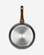 مقلاة فيسمان كابيلا سيريز ألومنيوم أسود/بني 24 سم