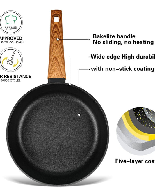 مقلاة فيسمان 28 سم من سلسلة فيجا، ألومنيوم، جريبلون C3 + طلاء بيك