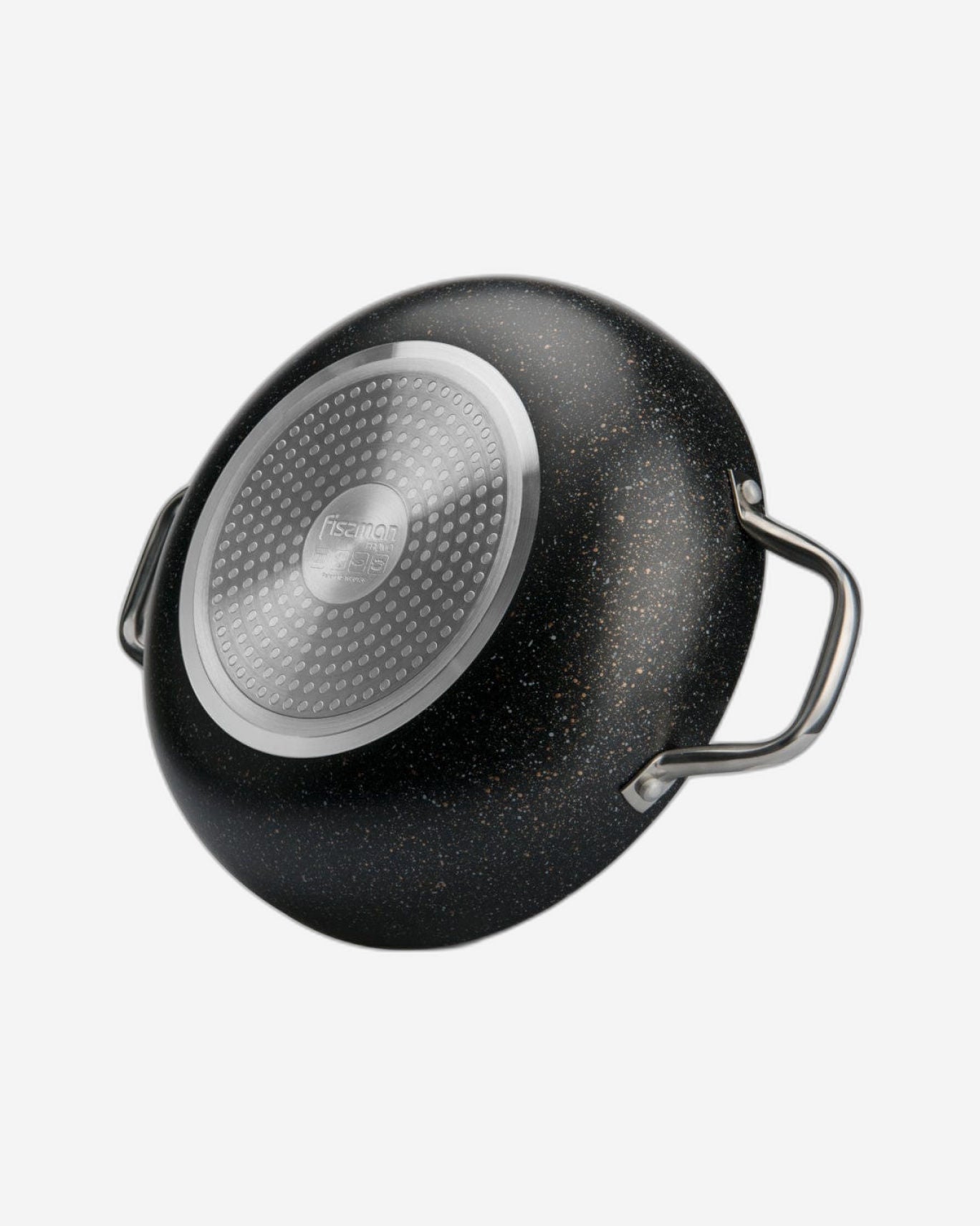 مقلاة ووك فيسمان برومو سيريز مع طلاء ألومنيوم غير لاصق 26×7.8 سم/3.3 لتر، لون أسود