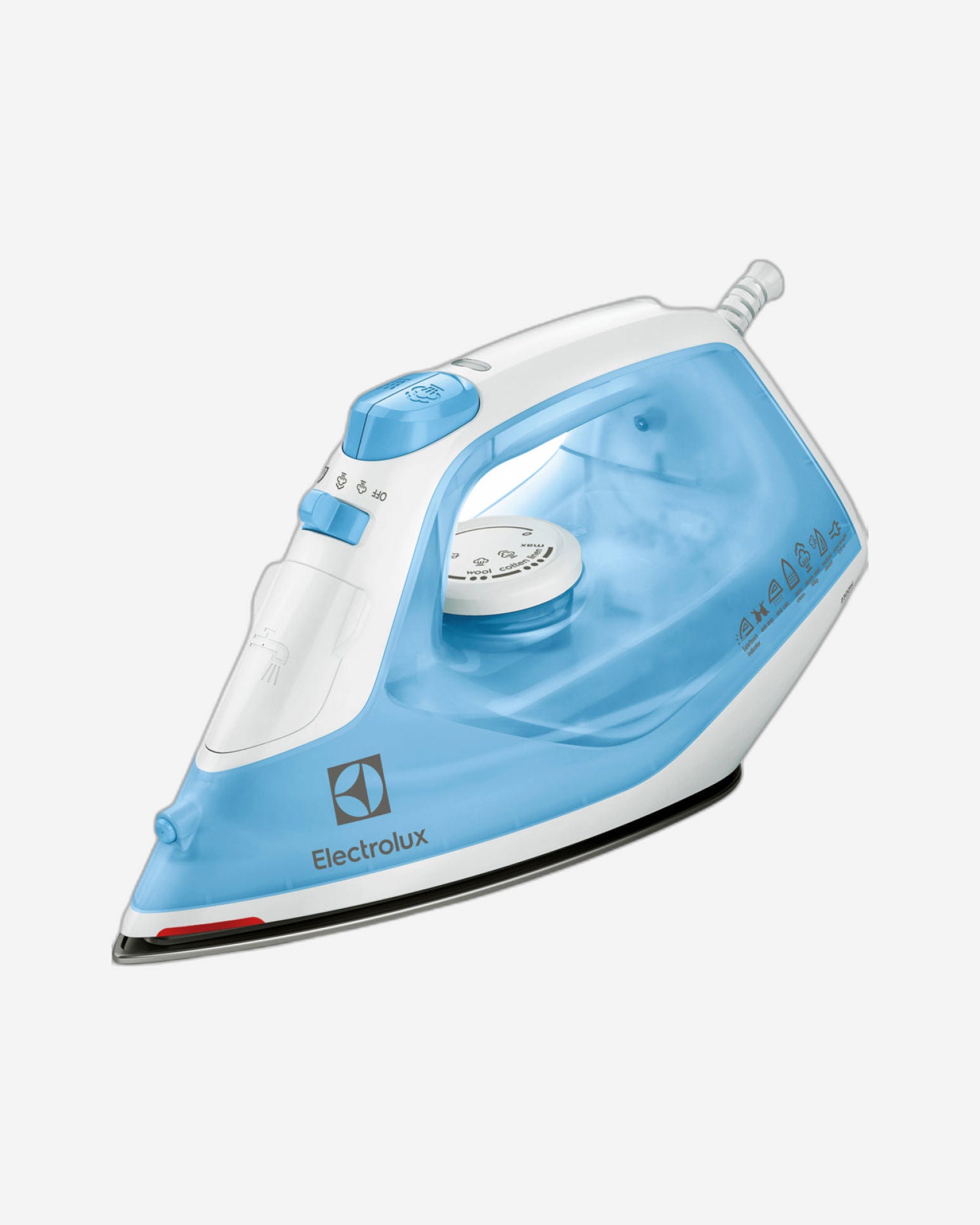 Electrolux Steam Iron, 2300W with Steam, AntiDrip System, Non-Stick Soleplate and Stainless Steel Tip, Cerulean