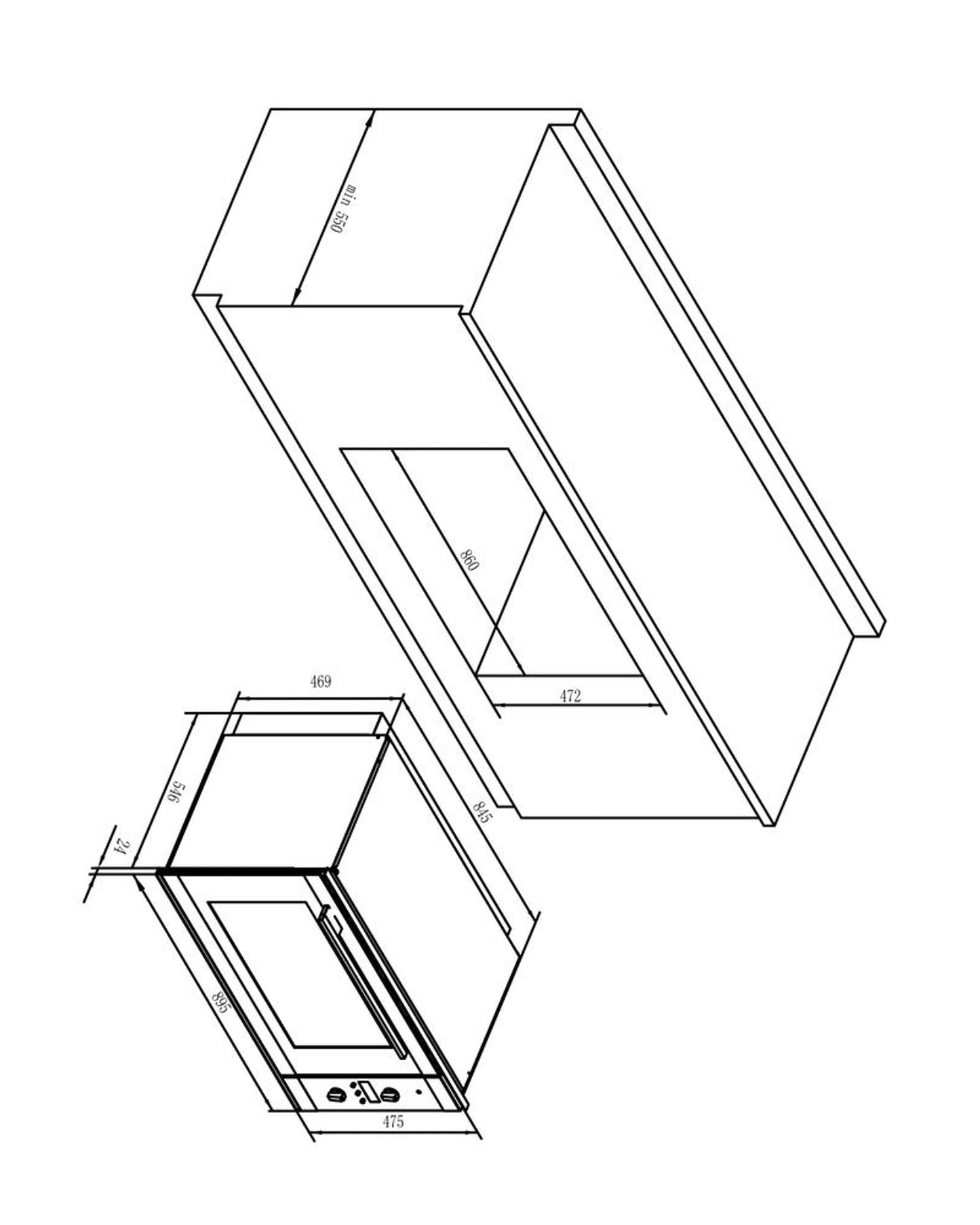فرن كهربائي من هوفر، 90 سم، سعة 100 لتر، مروحة حرارية، نظام تبريد علوي، إضاءة داخلية، تحكم باللمس بالكامل، حواف من الفولاذ المقاوم للصدأ، باب زجاجي ثلاثي الطبقات، تجويف من المينا - HEO-T90100-BBI