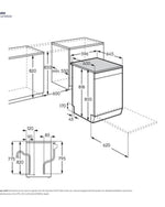 غسالة أطباق قائمة بذاتها من إلكترولوكس، تتسع لـ 13 مكانًا، 60 سم