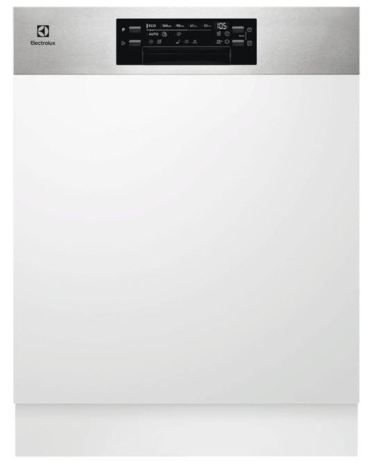 غسالة أطباق إلكترولوكس شبه مدمجة مع 13 مكانًا للأطباق، 60 سم