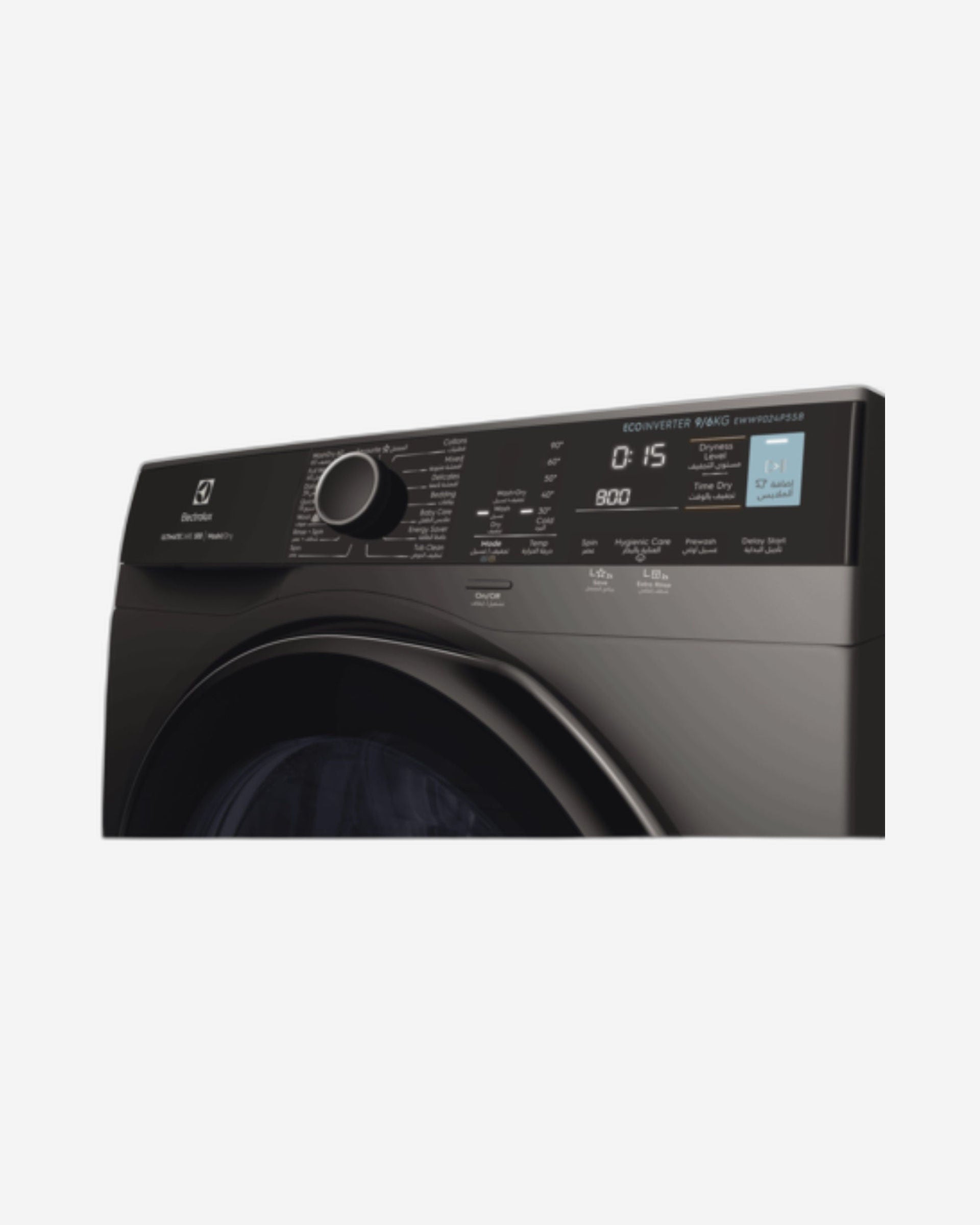 غسالة ومجفف ملابس من إلكترولوكس سعة 9 كجم/6 كجم