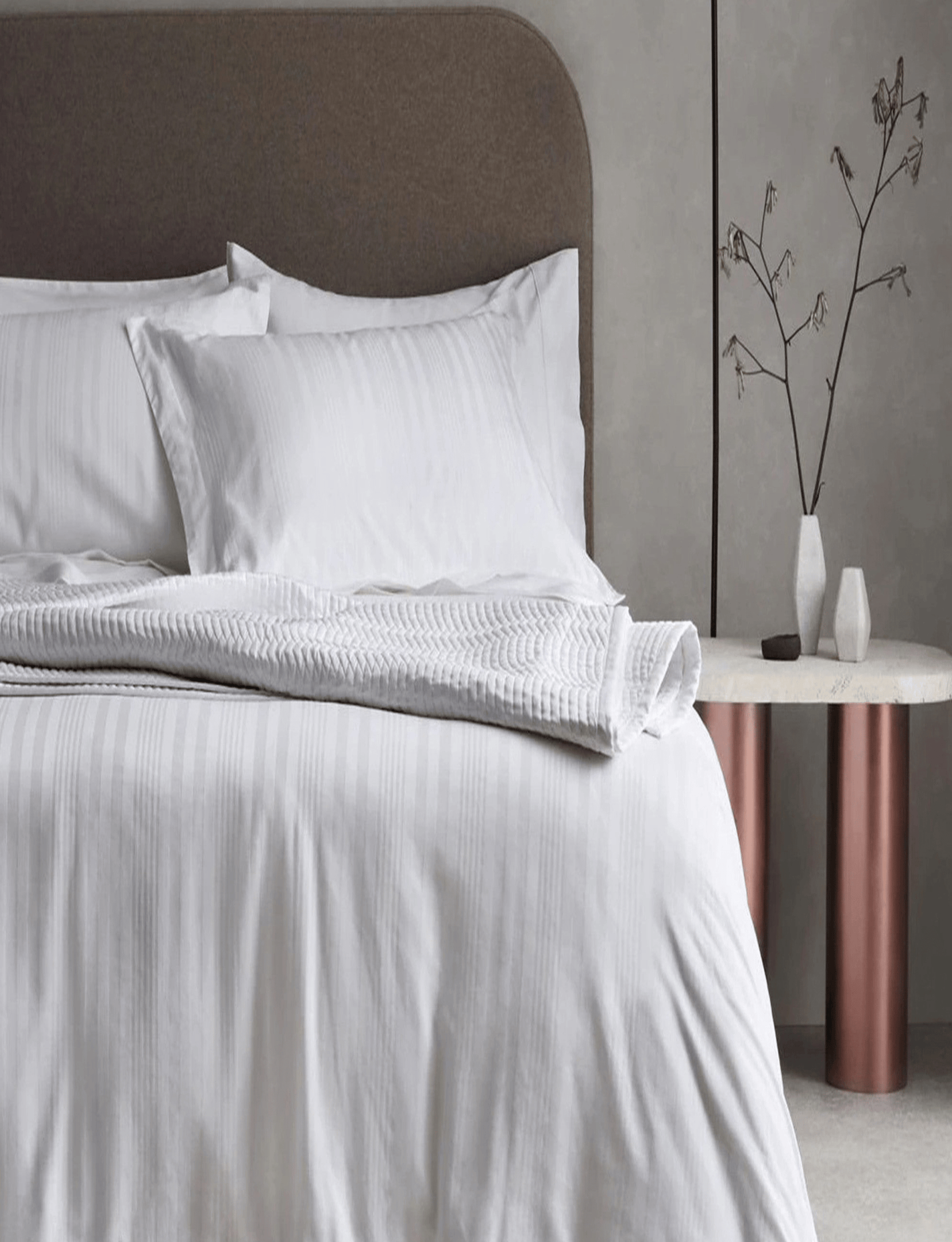 Sheridan Newmark Double Duvet Cover & PC Set Snow