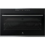 Electrolux 90cm built-in multi-function electric oven with 125L capacity, Black with Stainless steel accents
