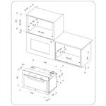 فرن غاز مدمج من إلكترولوكس سعة 88 لترًا مع شواية دوارة