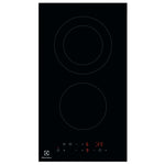 Electrolux 30cm Built In Ceramic Hob with 2 Cooking Zones and Touch Controls, Black