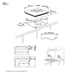 موقد حثي مدمج من إلكترولوكس 60 سم