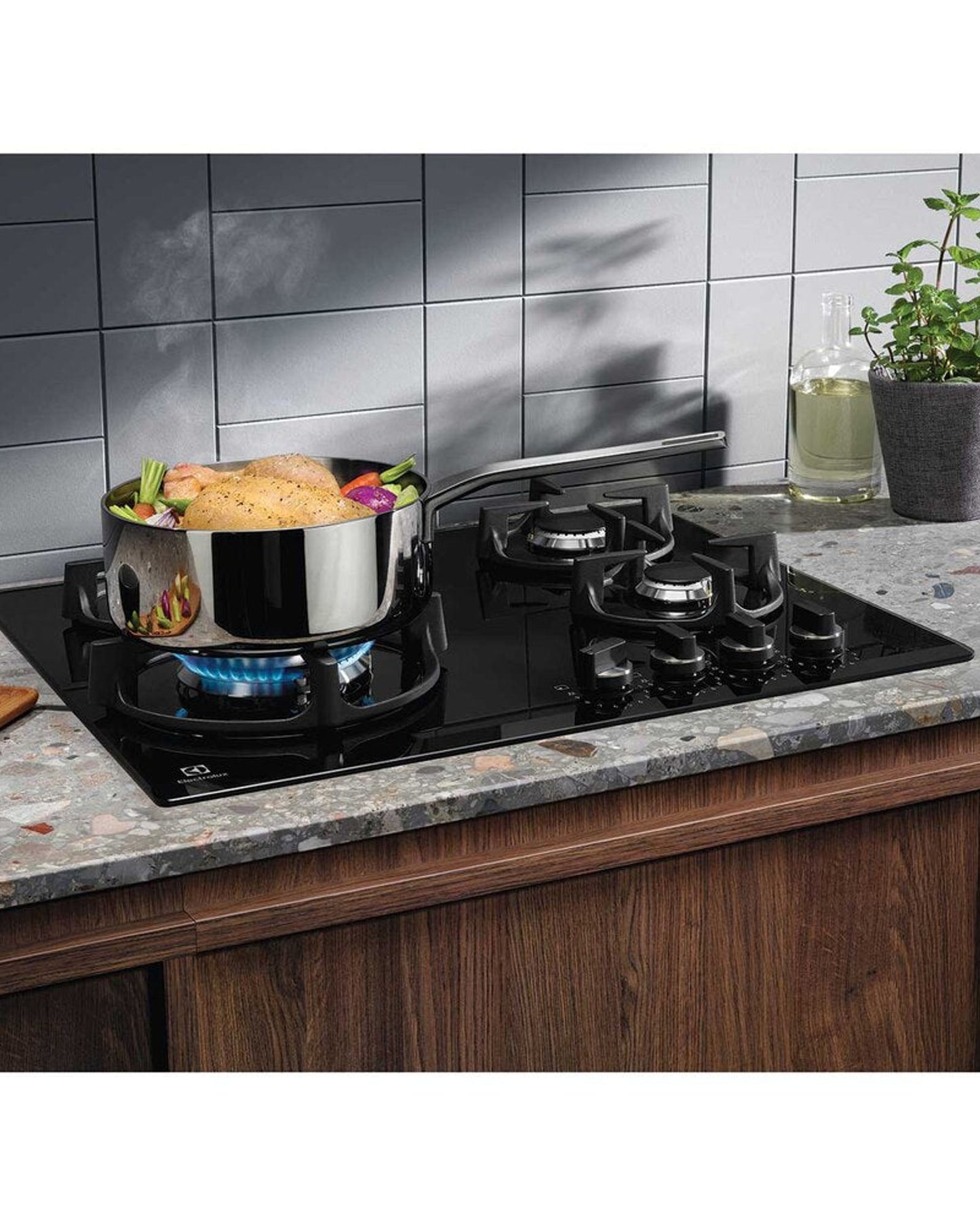 موقد غاز مدمج من إلكترولوكس بأربع شعلات، 60 سم