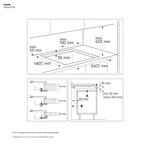 موقد غاز مدمج من إلكترولوكس بأربعة شعلات، 60 سم