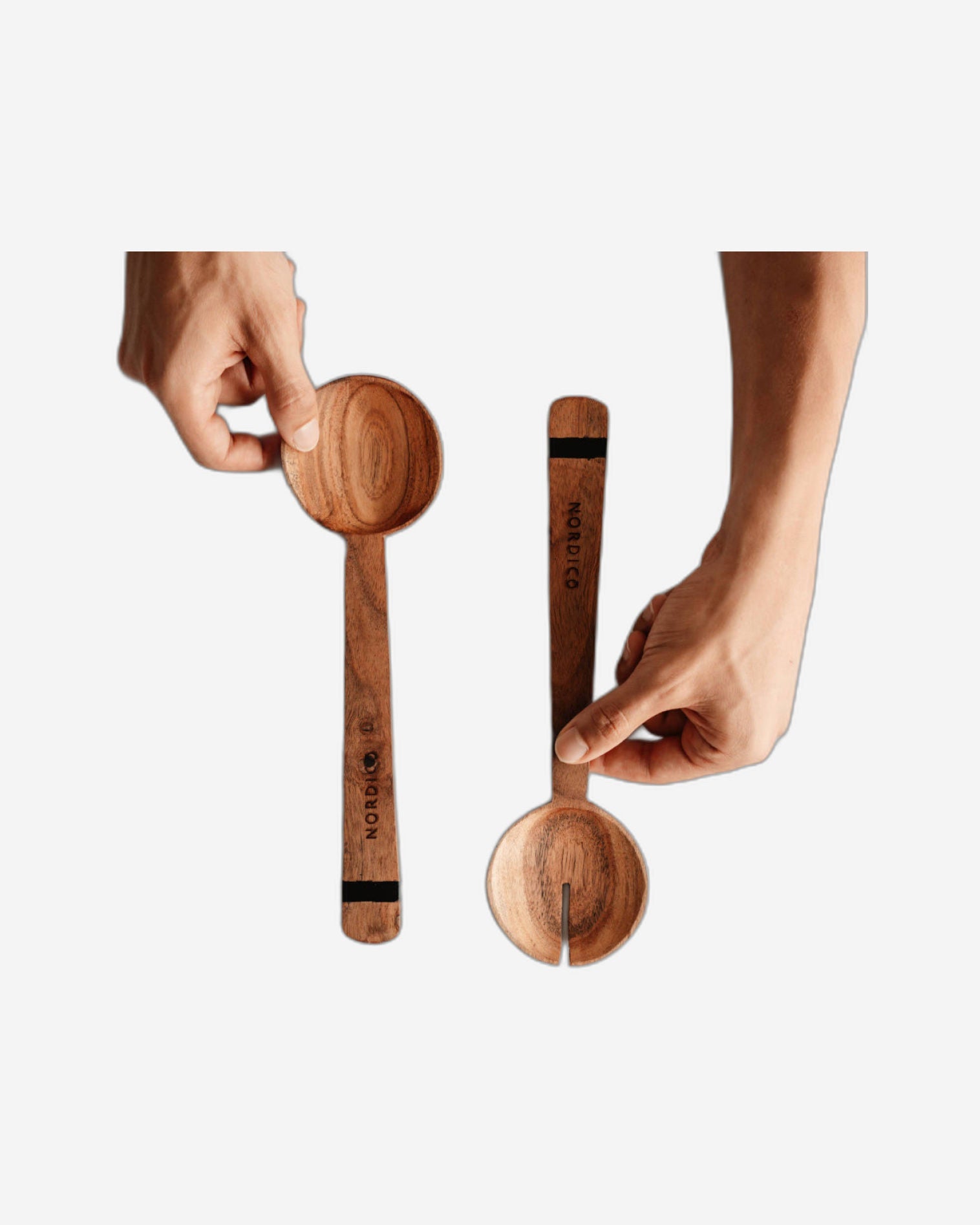 أدوات تقديم السلطة الخشبية من نورديكو