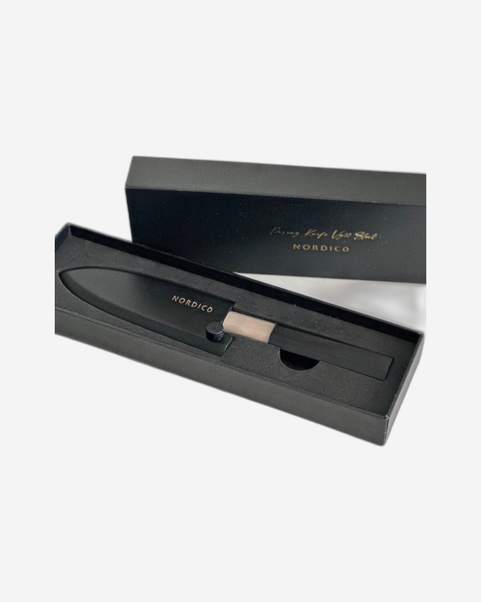 سكين تقشير نورديكو VG-10، ياباني، مقاس 4 بوصات، مع غمد خشبي - هدايا