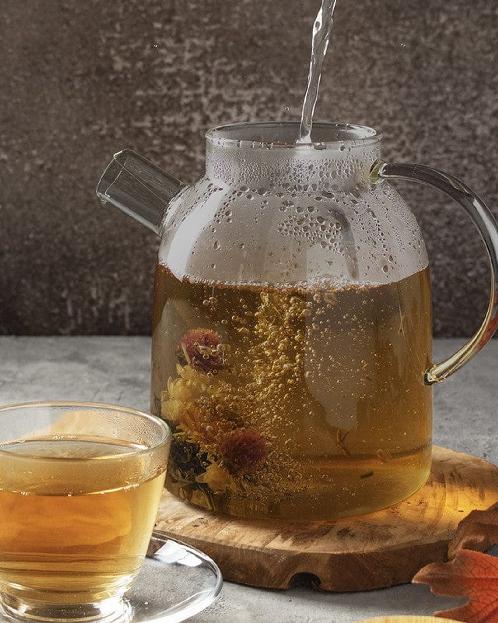 إبريق شاي فيسمان سعة 1800 مل مع مصفاة من الفولاذ المقاوم للصدأ وزجاج مقاوم للحرارة