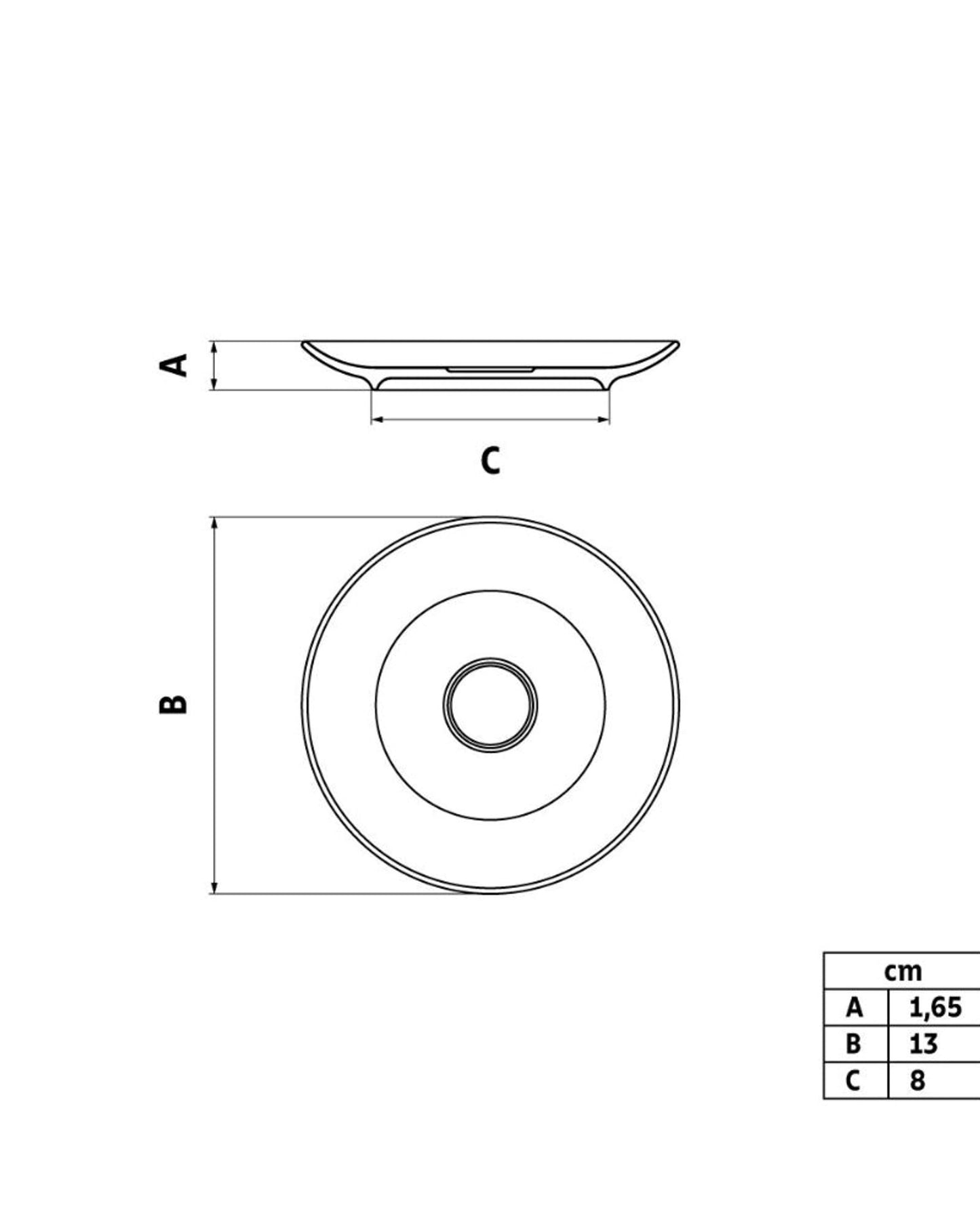 ترامونتينا ماريا أوغوستا صحن القهوة الخزفي
