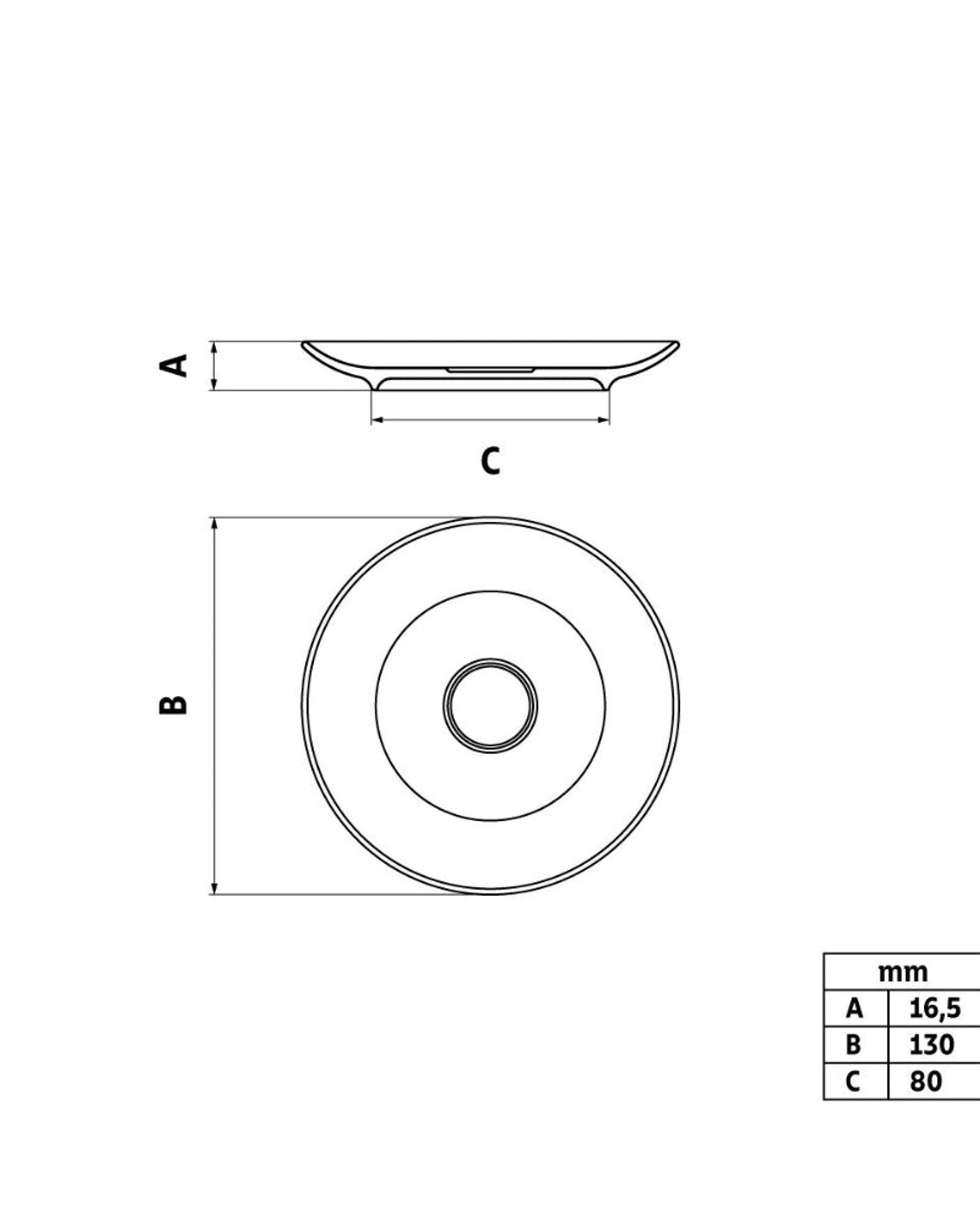 ترامونتينا ماريا أوغوستا صحن القهوة الخزفي