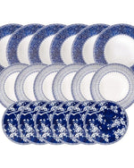 طقم عشاء ترامونتينا برازيل أوميكو مزخرف من البورسلين، مكون من 18 قطعة