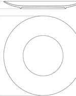 طقم عشاء ترامونتينا برازيل أوميكو مزخرف من البورسلين، مكون من 18 قطعة