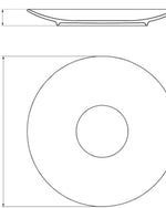 طقم عشاء ترامونتينا برازيل أوميكو مزخرف من البورسلين، مكون من 18 قطعة