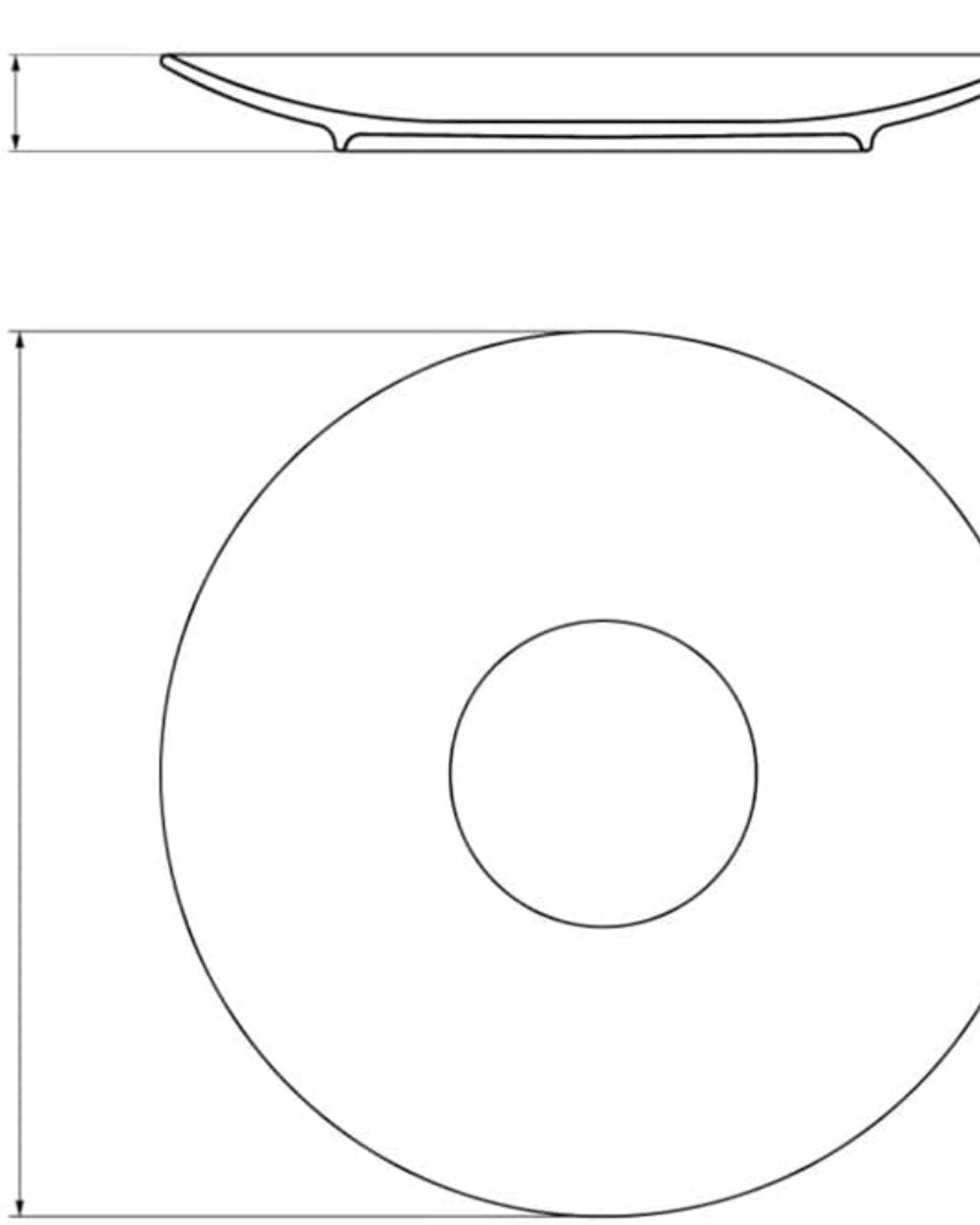 طقم عشاء ترامونتينا برازيل أوميكو مزخرف من البورسلين، مكون من 18 قطعة