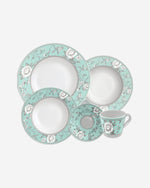 طقم عشاء هيلين من ترامونتينا برازيل، 20 قطعة، مزخرف من البورسلين