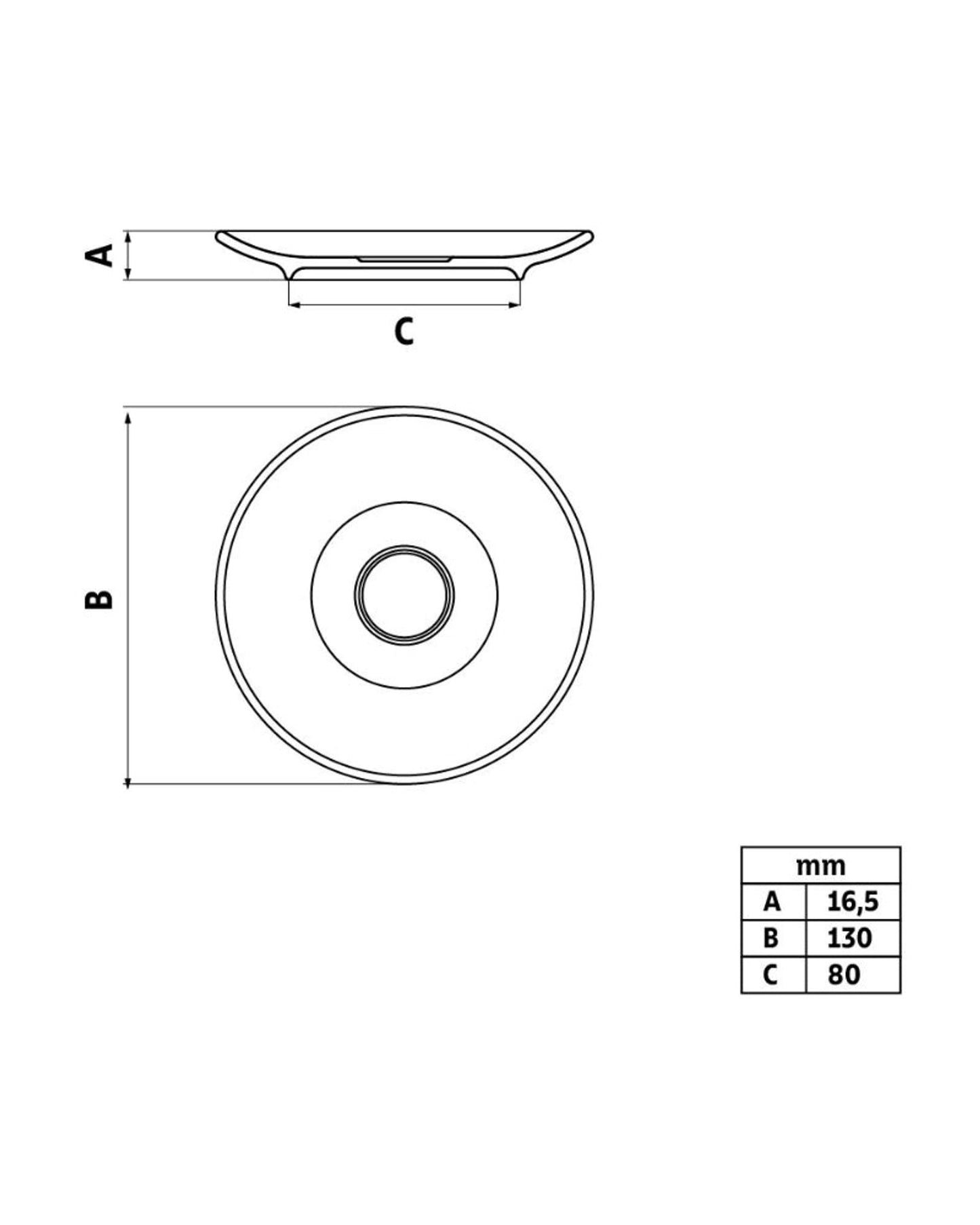 ترامونتينا باولا صحن إسبريسو بورسلين