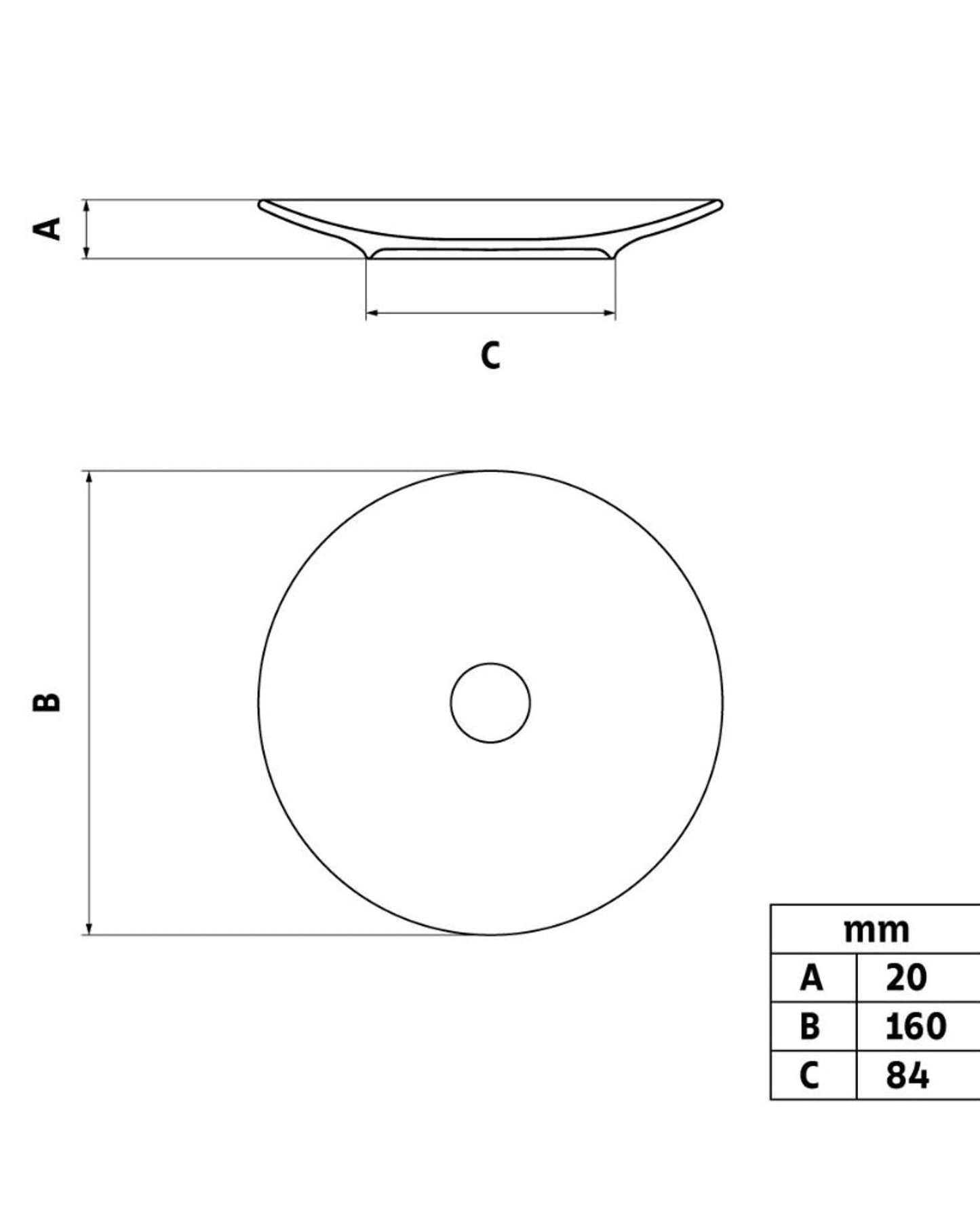 ترامونتينا باربارا طبق خبز بورسلين 16 سم