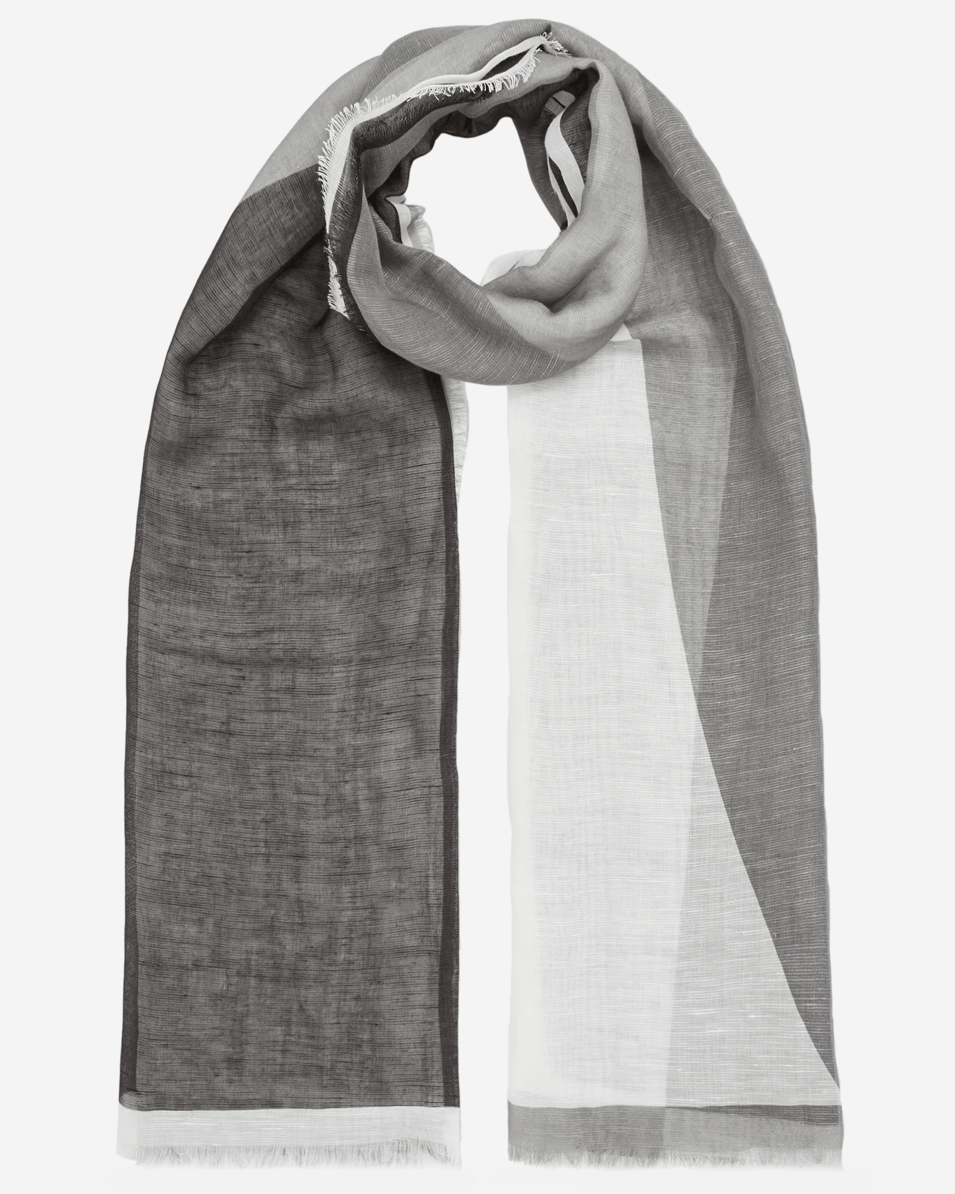 Reiss Linen Printed Scarf