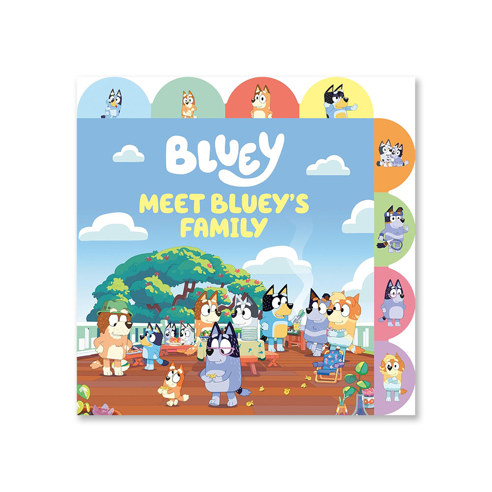 Bluey: Meet Bluey's Family: Tabbed Board Book