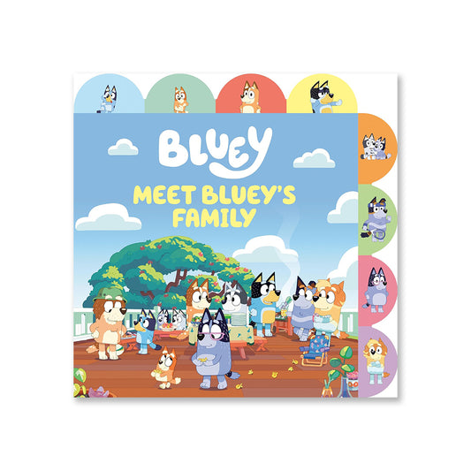 Bluey: Meet Bluey's Family: Tabbed Board Book