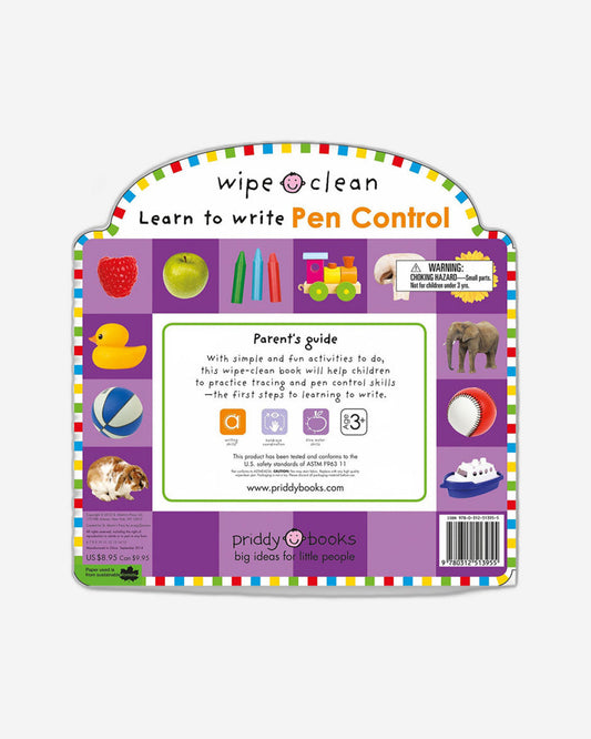 امسح نظيفًا: تعلم الكتابة: التحكم في القلم