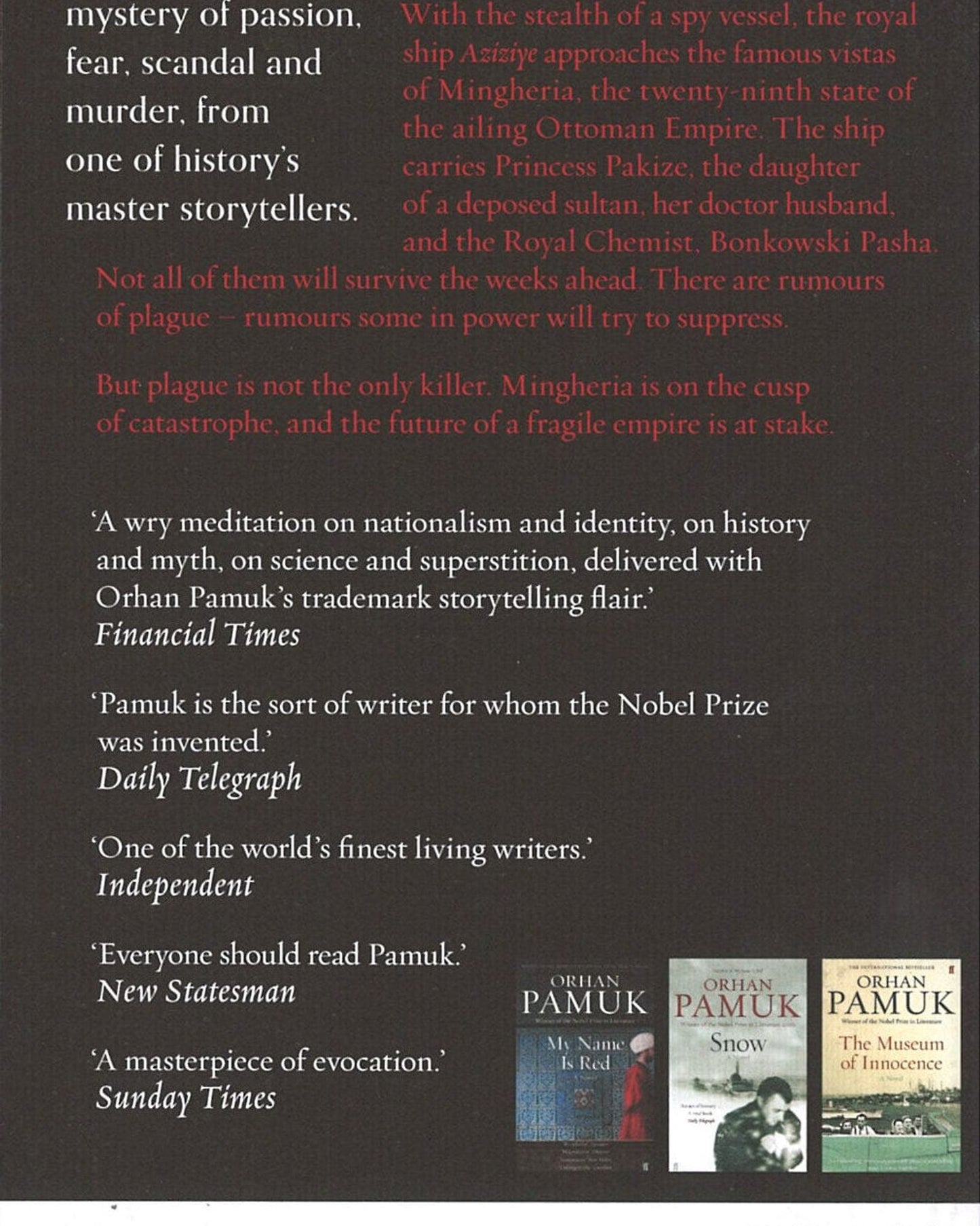 ليالي الطاعون: "تحفة فنية من الاستحضار" - صنداي تايمز