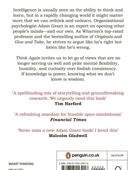 فكر مرة أخرى: قوة معرفة ما لا تعرفه