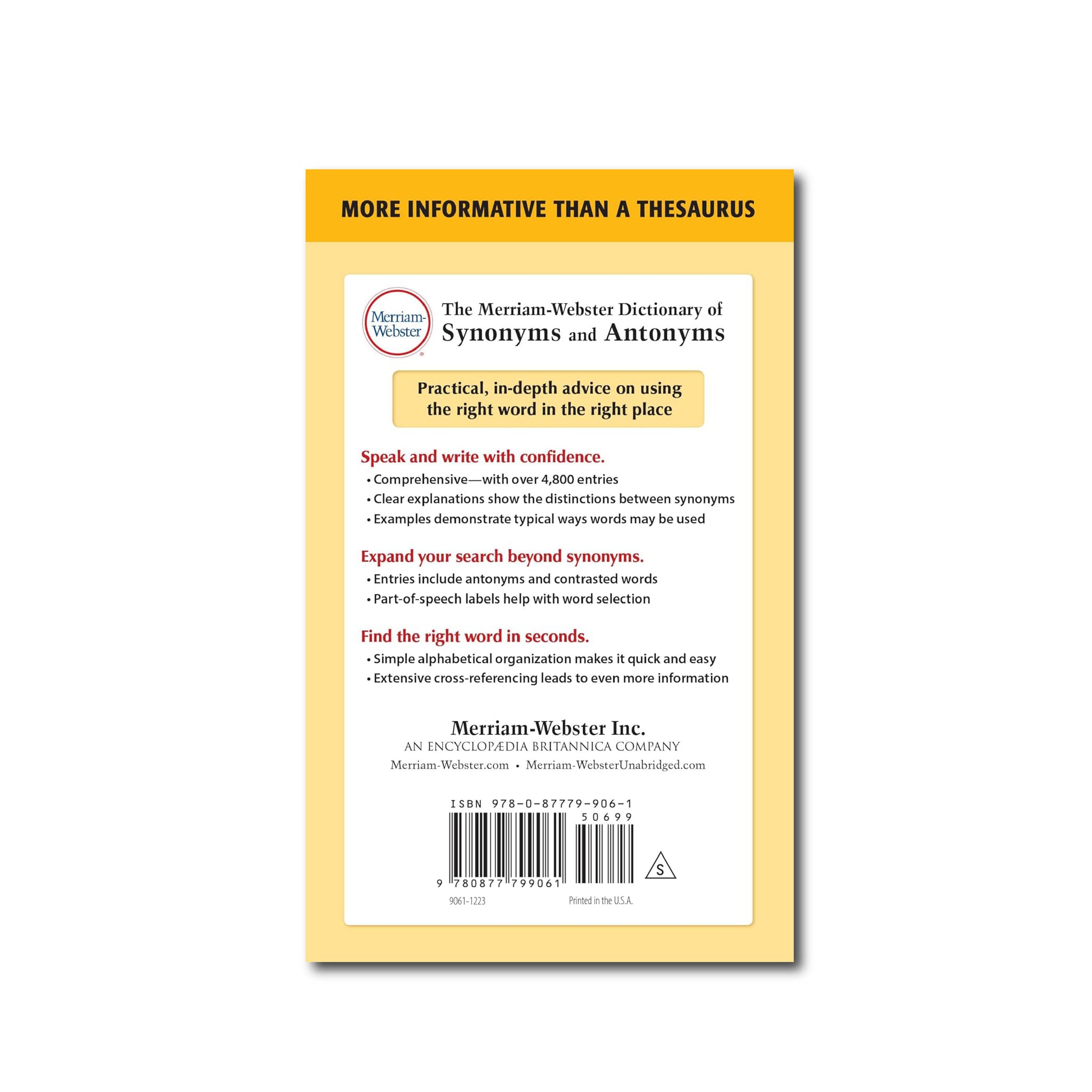 قاموس ميريام وبستر للمرادفات والمتضادات