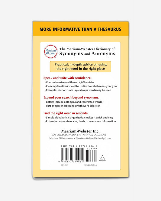 قاموس ميريام وبستر للمرادفات والمتضادات