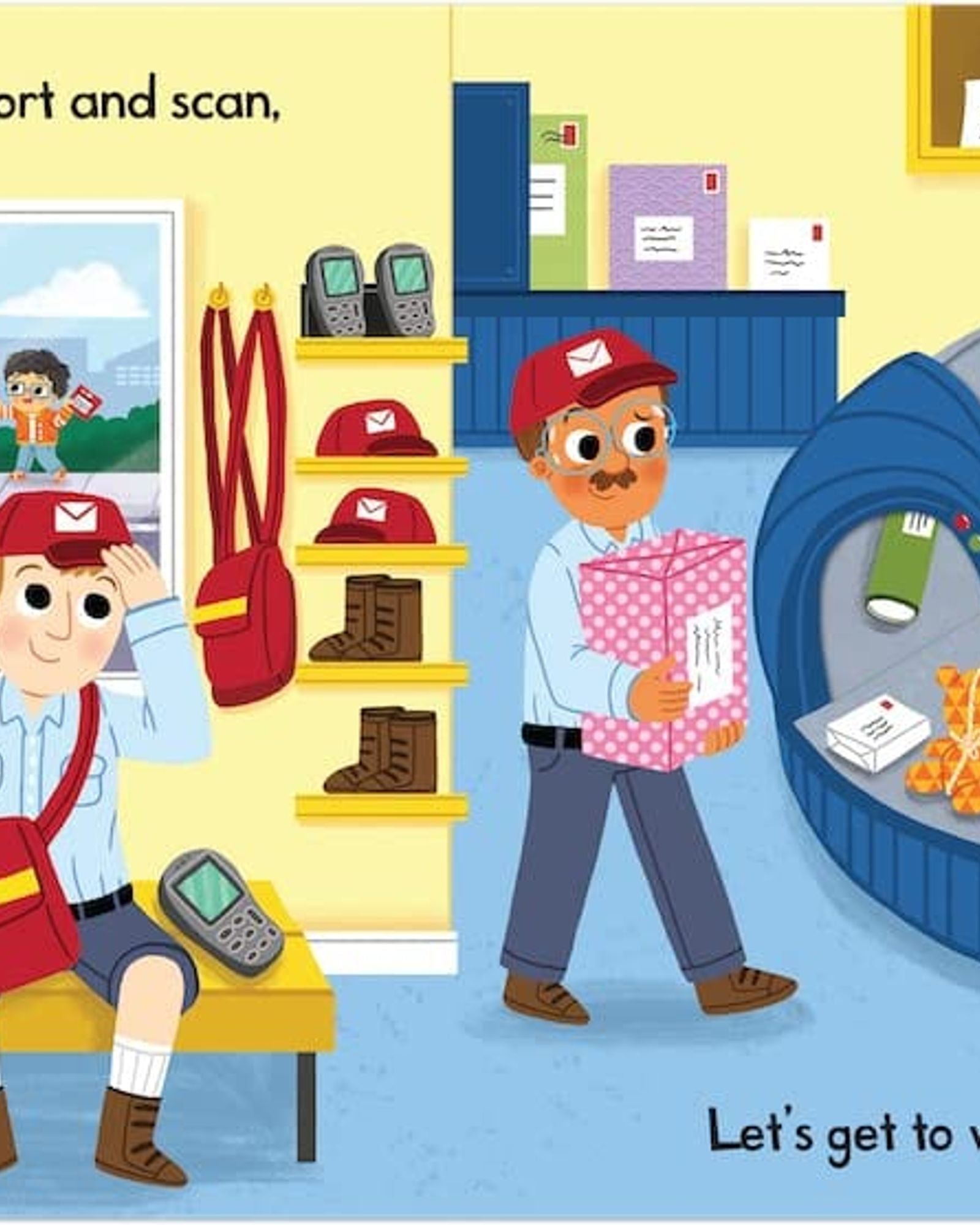 شاحنة البريد المزدحمة: كتاب ادفع واسحب وانزلق