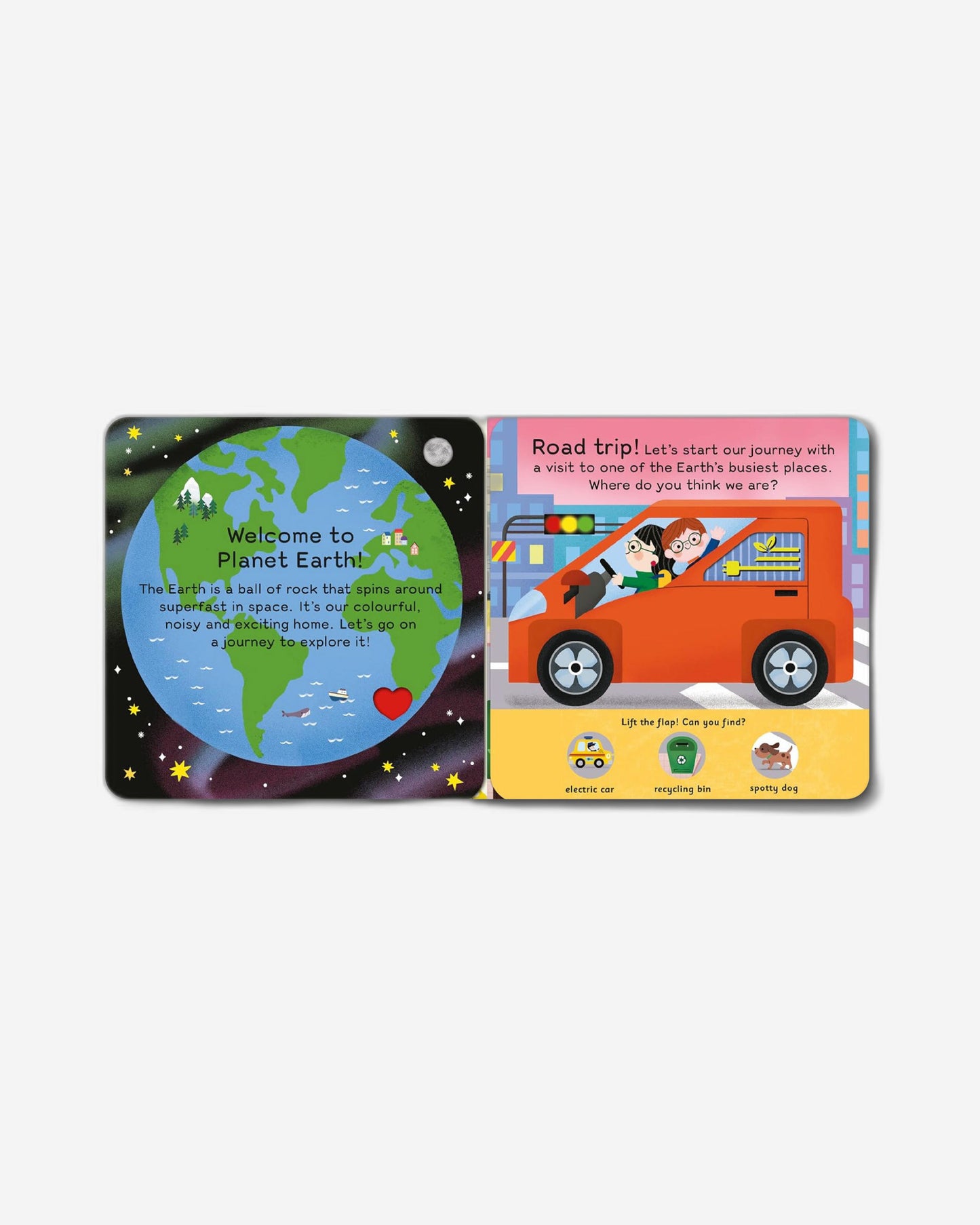 رحلتي الأولى حول كوكب الأرض: استكشف الكوكب من خلال اللوحات العملاقة والثقوب التي يمكنك من خلالها التجسس