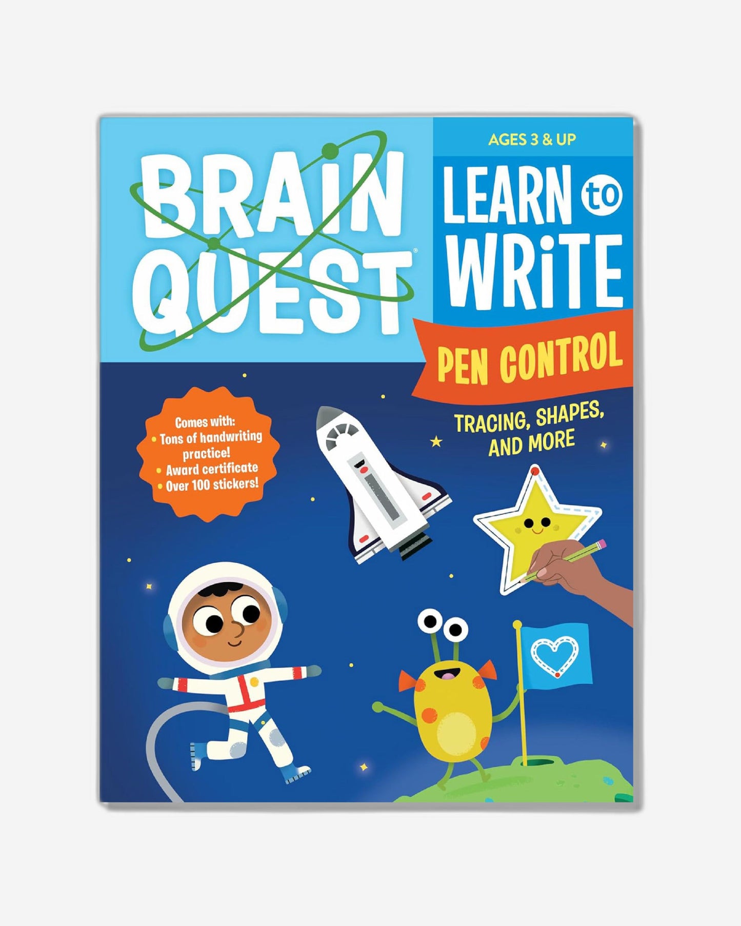 Brain Quest تعلم الكتابة: التحكم بالقلم، والتتبع، والأشكال، والمزيد