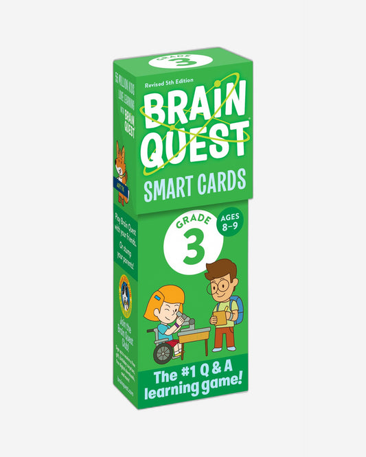 بطاقات ذكية من Brain Quest للصف الثالث - النسخة الخامسة المنقحة