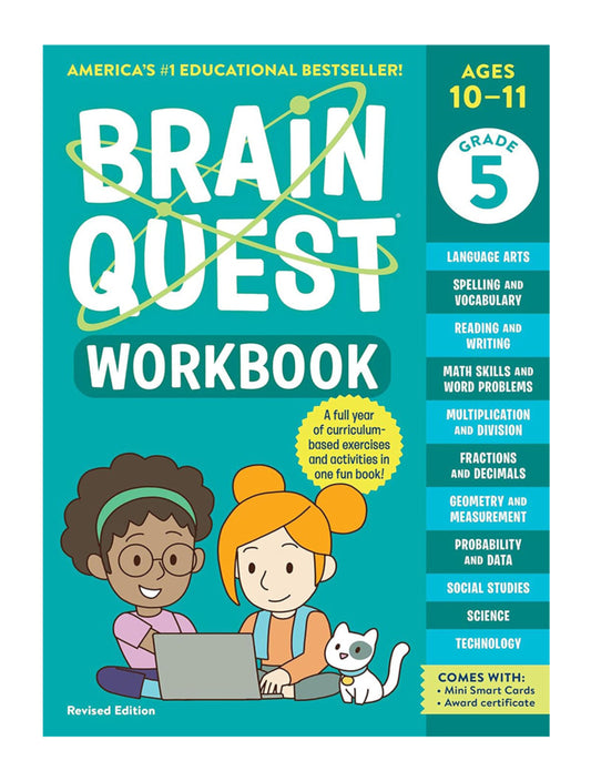 كتاب تمارين Brain Quest: الصف الخامس (الطبعة المنقحة)
