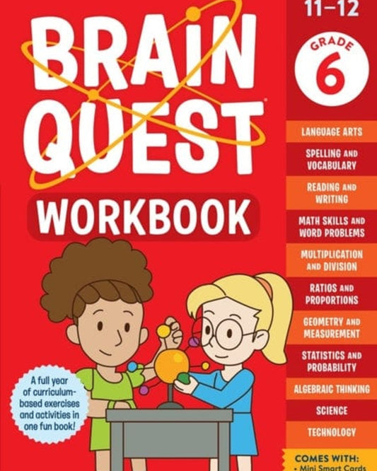 كتاب تمارين Brain Quest: الصف السادس (الطبعة المنقحة)