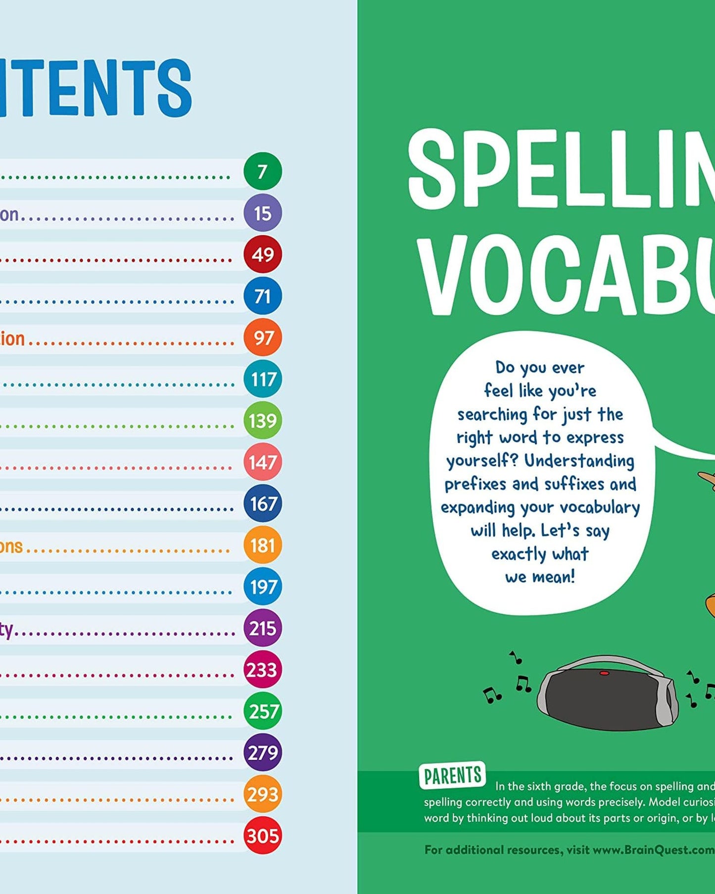 كتاب تمارين Brain Quest: الصف السادس (الطبعة المنقحة)