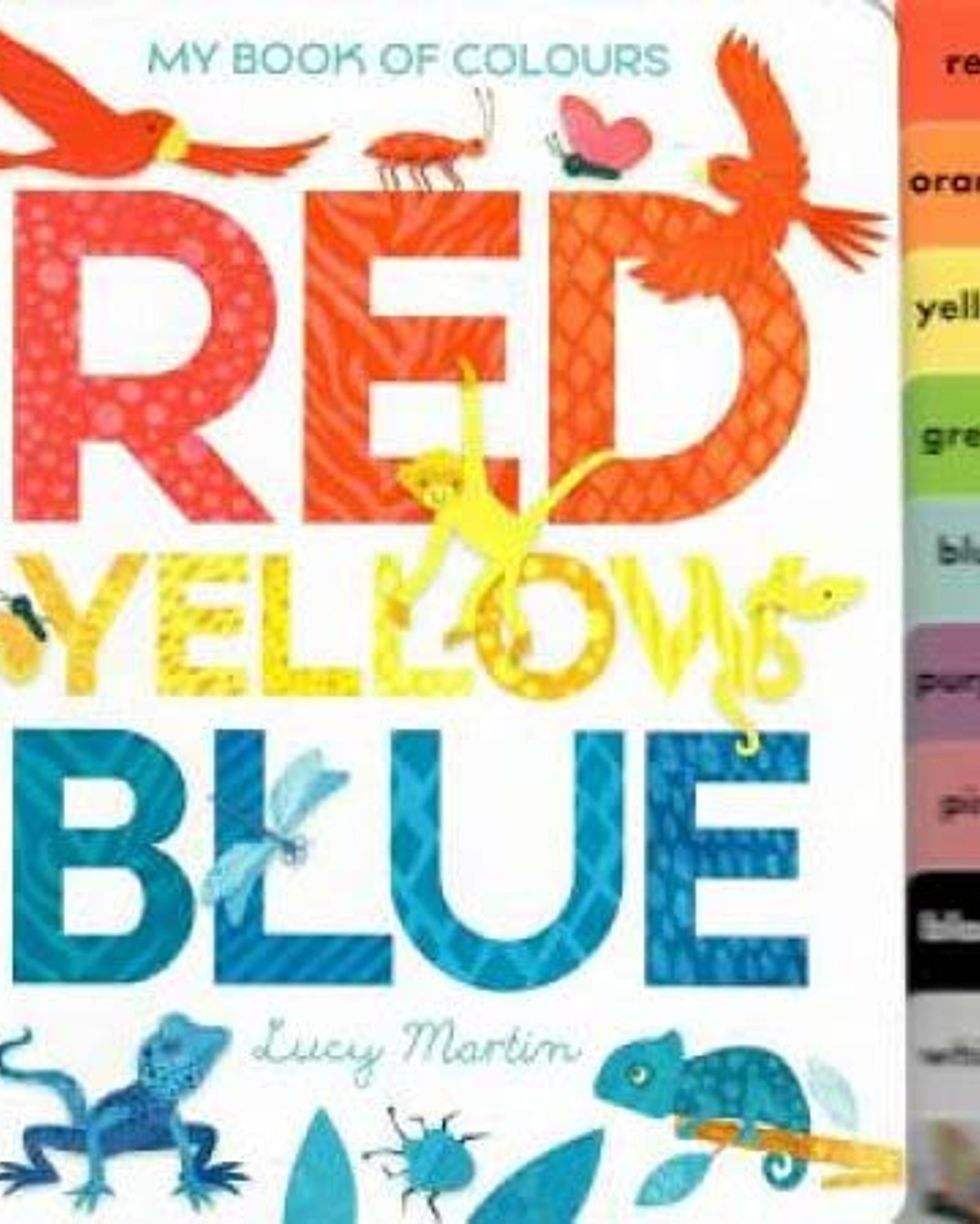 كتابي للألوان: الأحمر، الأصفر، الأزرق