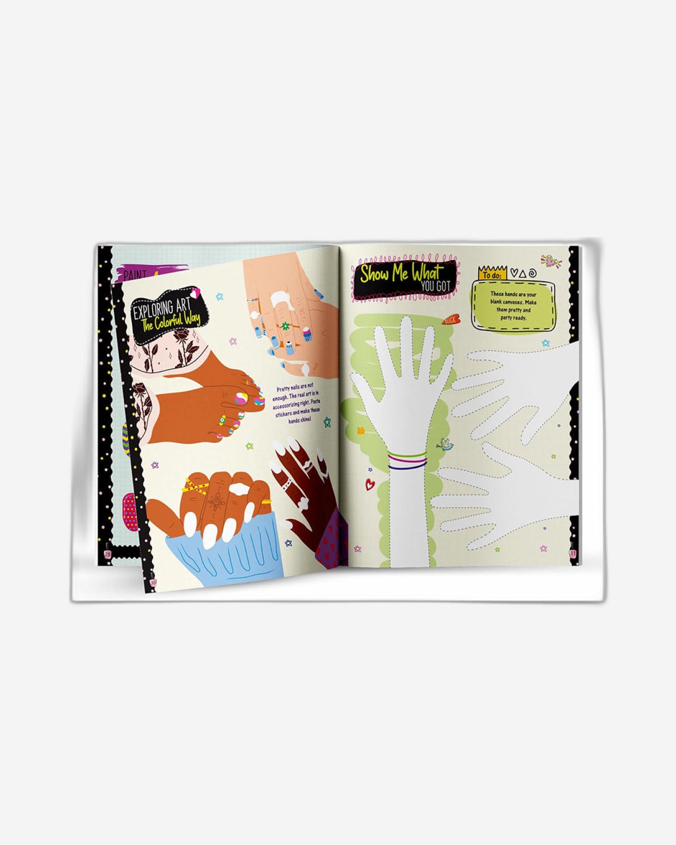 عصا وتصفيف - سحر فن الأظافر