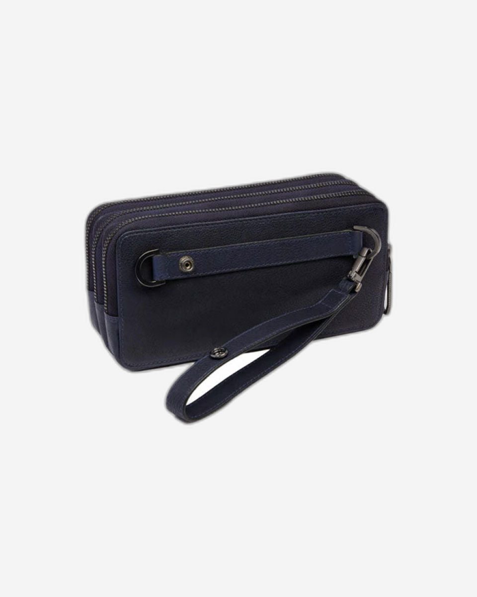 حقيبة بيكوادرو S134 بثلاثة أقسام من الجلد الأزرق AC2141S134R/BLU