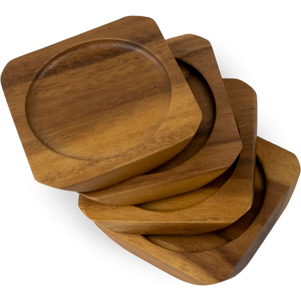 طقم قواعد أكواب بيلي 4 قطع W9.5 X L9.5 X H6