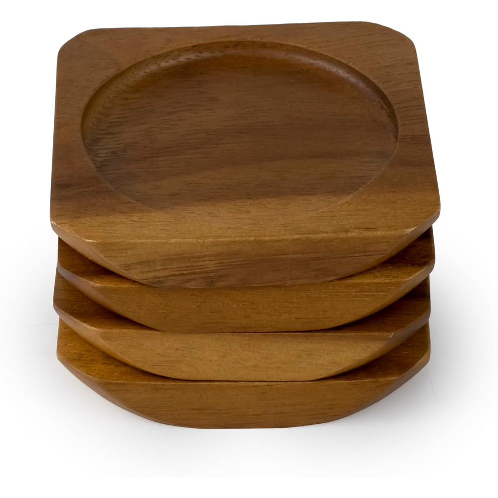 طقم قواعد أكواب بيلي 4 قطع W9.5 X L9.5 X H6