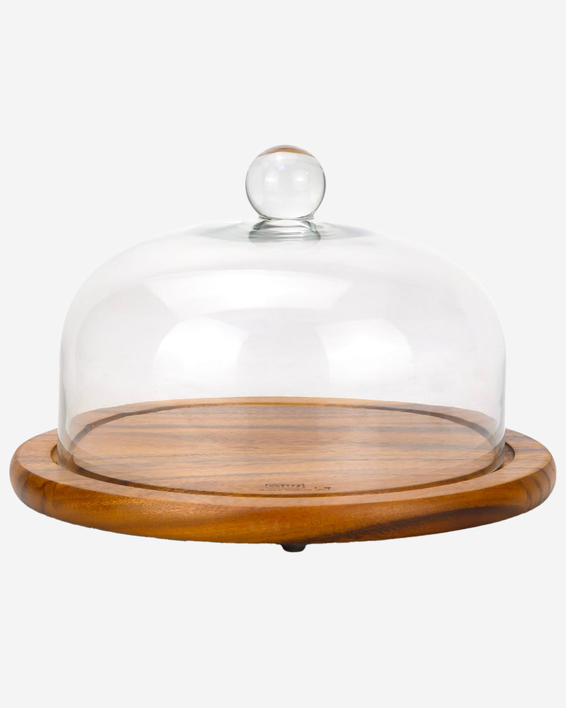 Billi Acacia Cake Dome with Glass Lid 29.5 cm