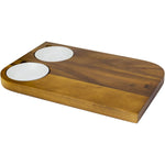 Rectangular Board W/Ceramic Bowl